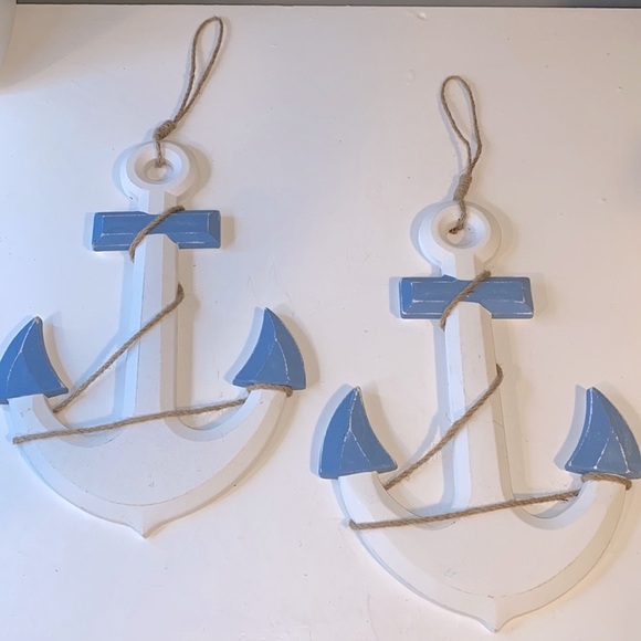 Other - Nautical Wooden Anchor Wall Decor – Set of 2